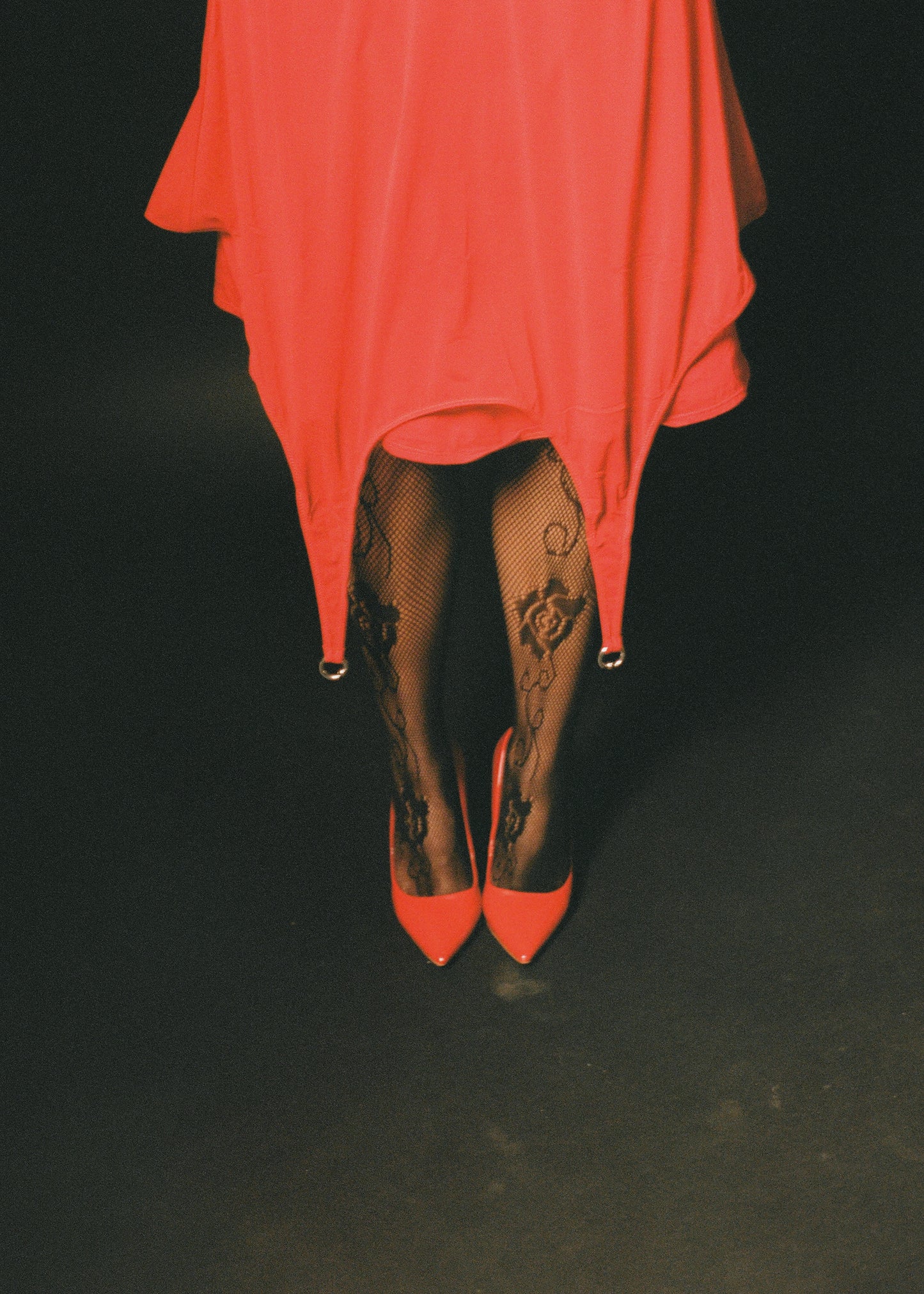 The Last Goodbye Midi Skirt In Red