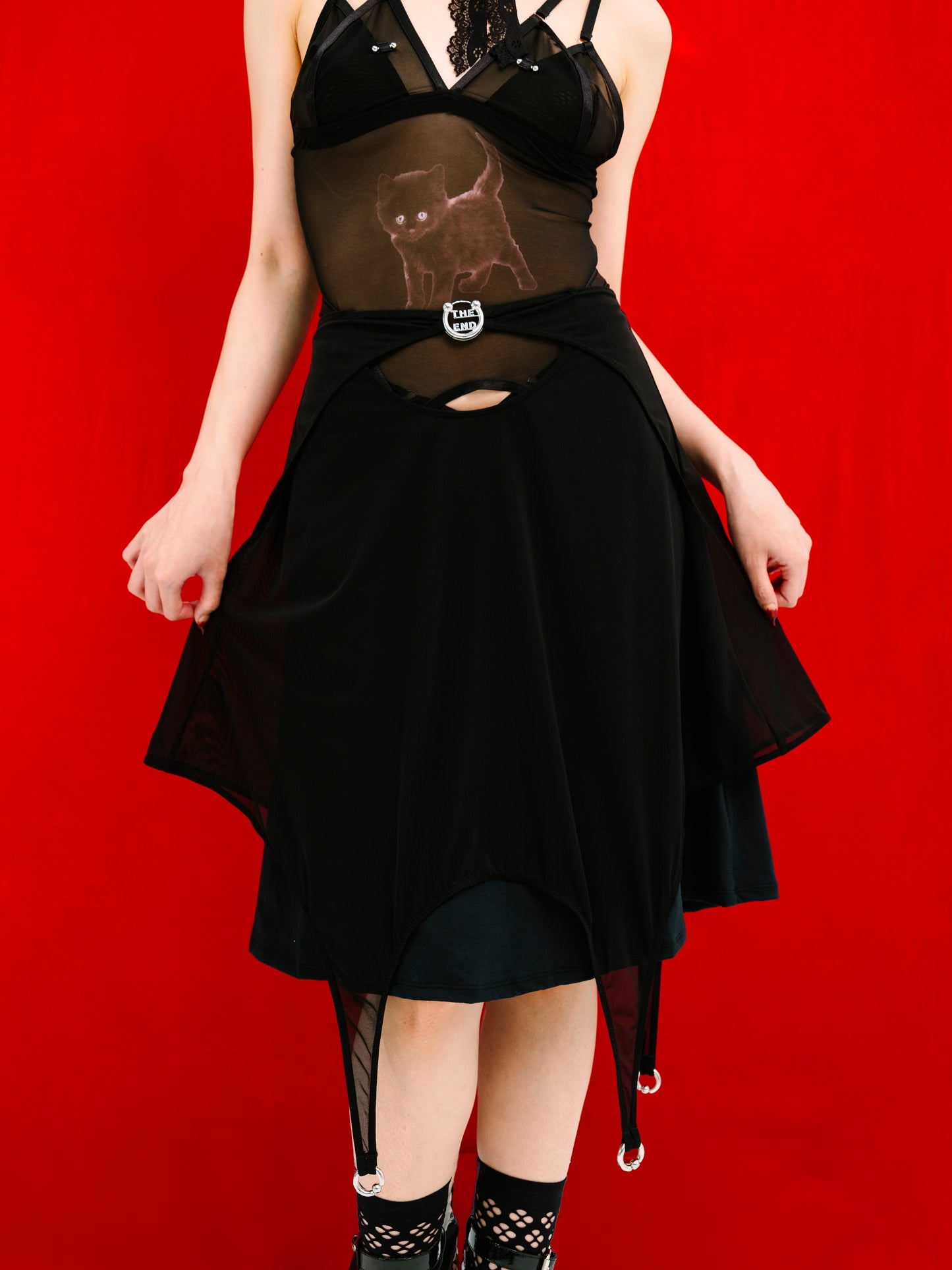 The Last Goodbye Midi Skirt In Black