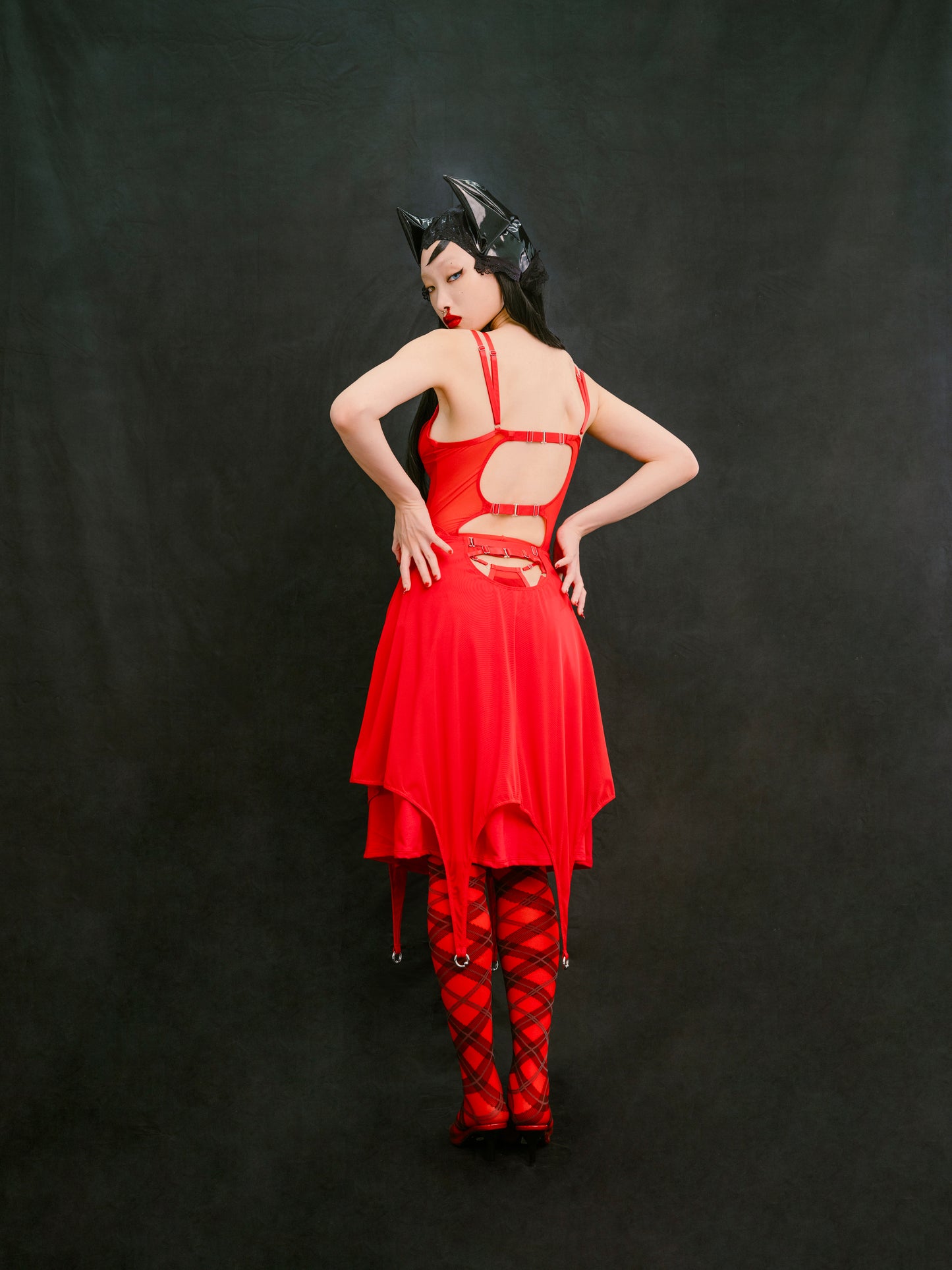 The Last Goodbye Midi Skirt In Red