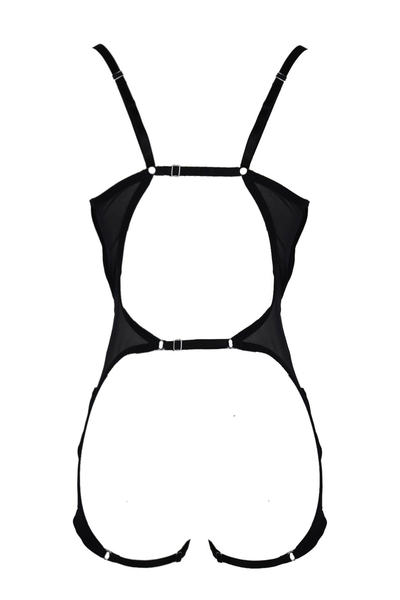 Traveling Cutout Bodysuit In Black