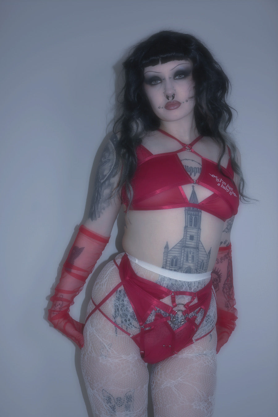 I’m Just A Baby Bralette In Red