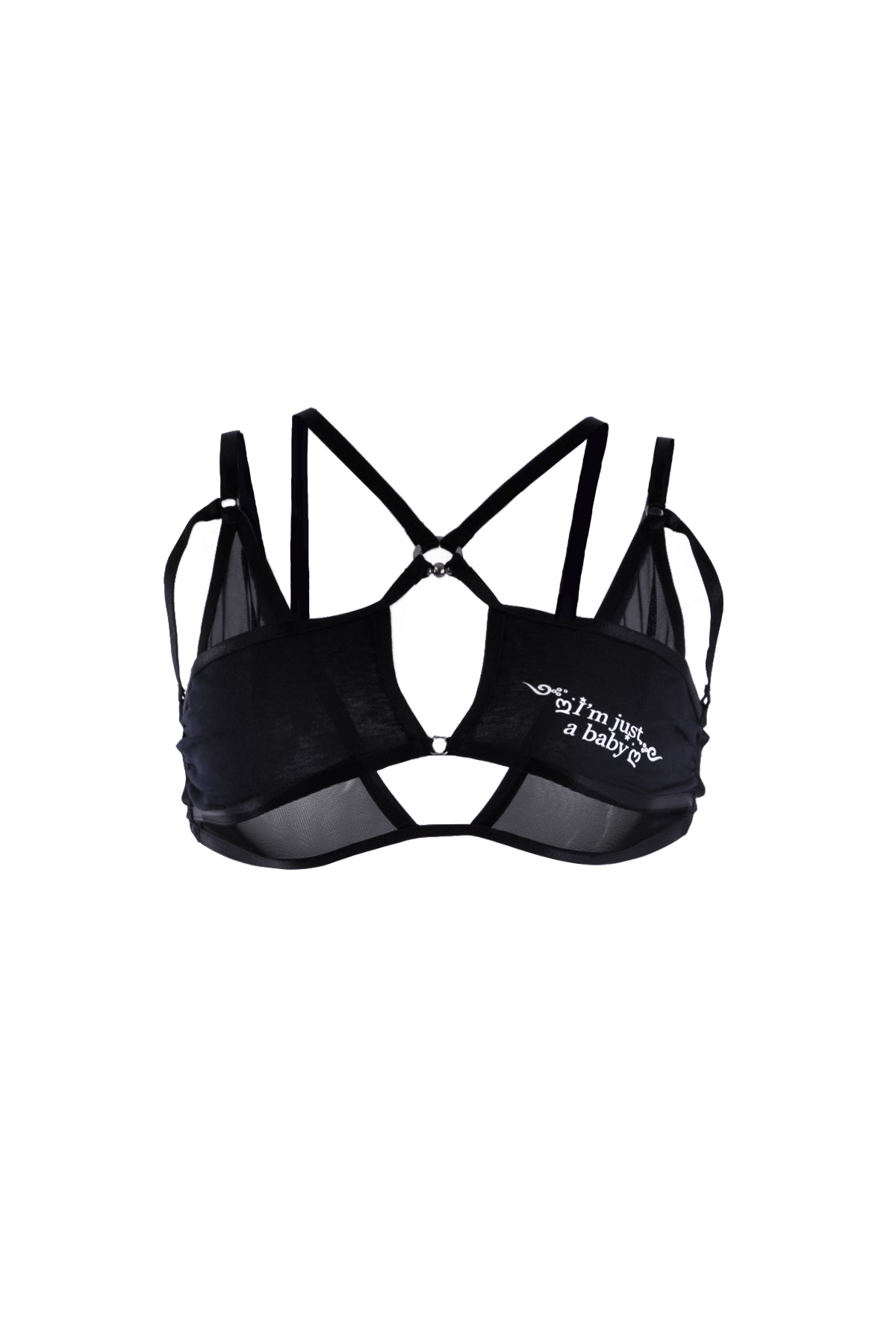 I’m Just A Baby Bralette In Black
