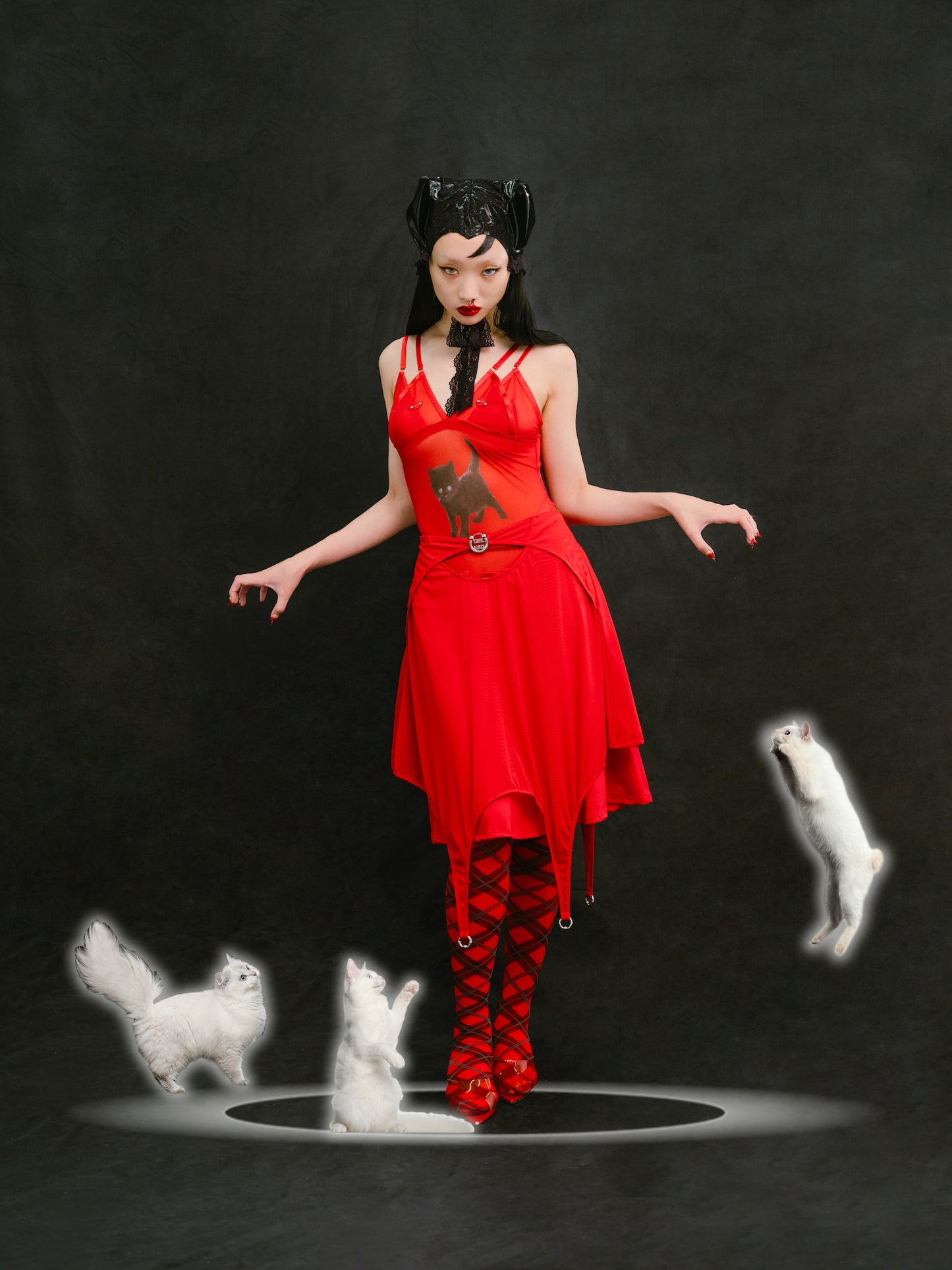 The Last Goodbye Midi Skirt In Red