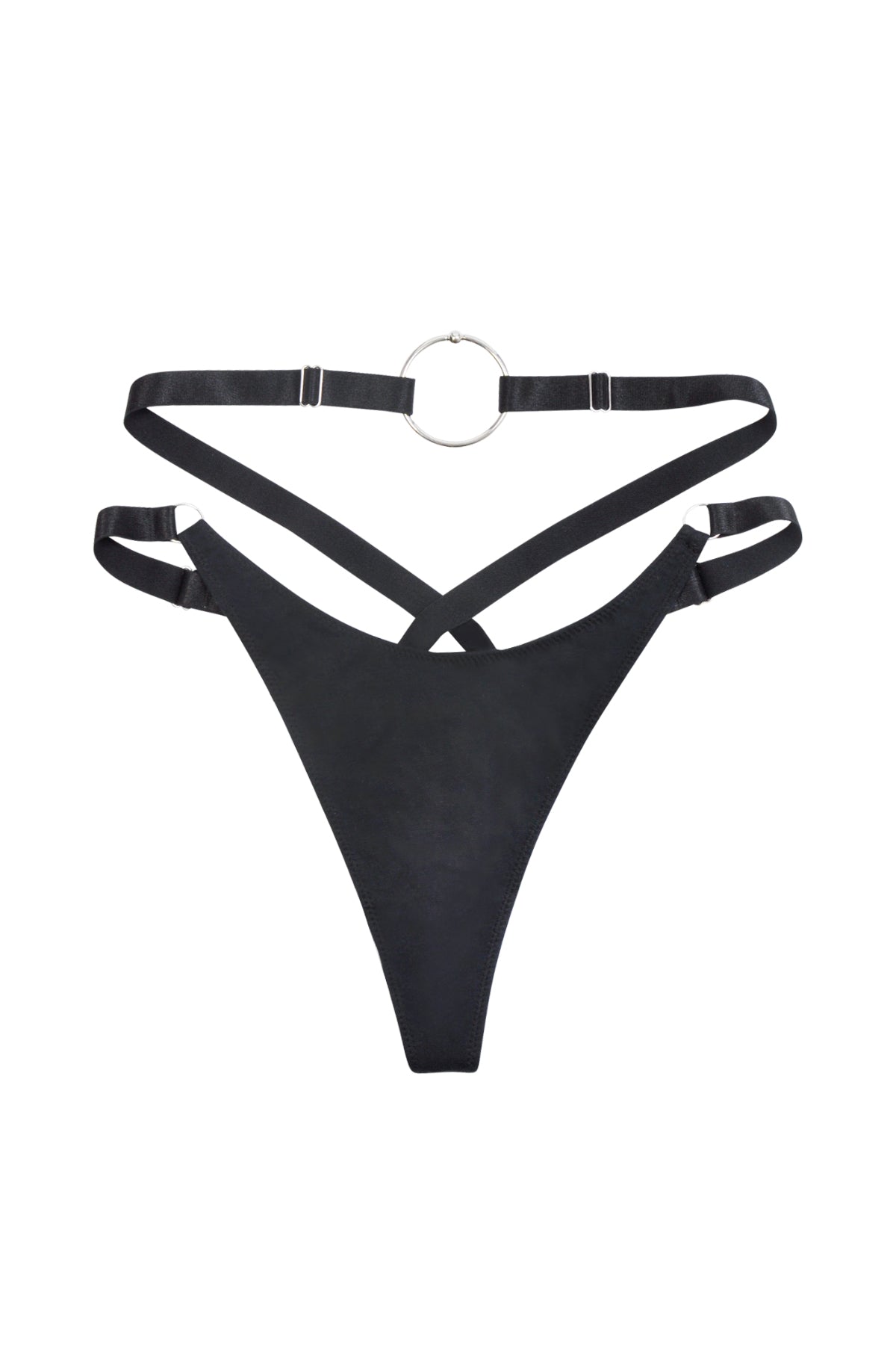 Future Starts Slow Strap Thong In Black
