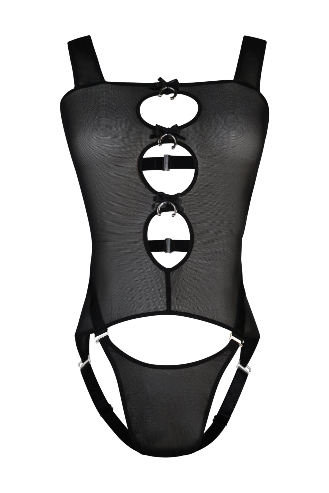 Shelter Ouvert Bodysuit In Black