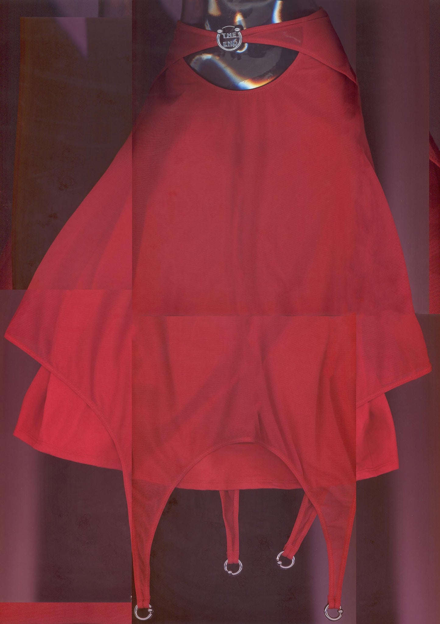 The Last Goodbye Midi Skirt In Red