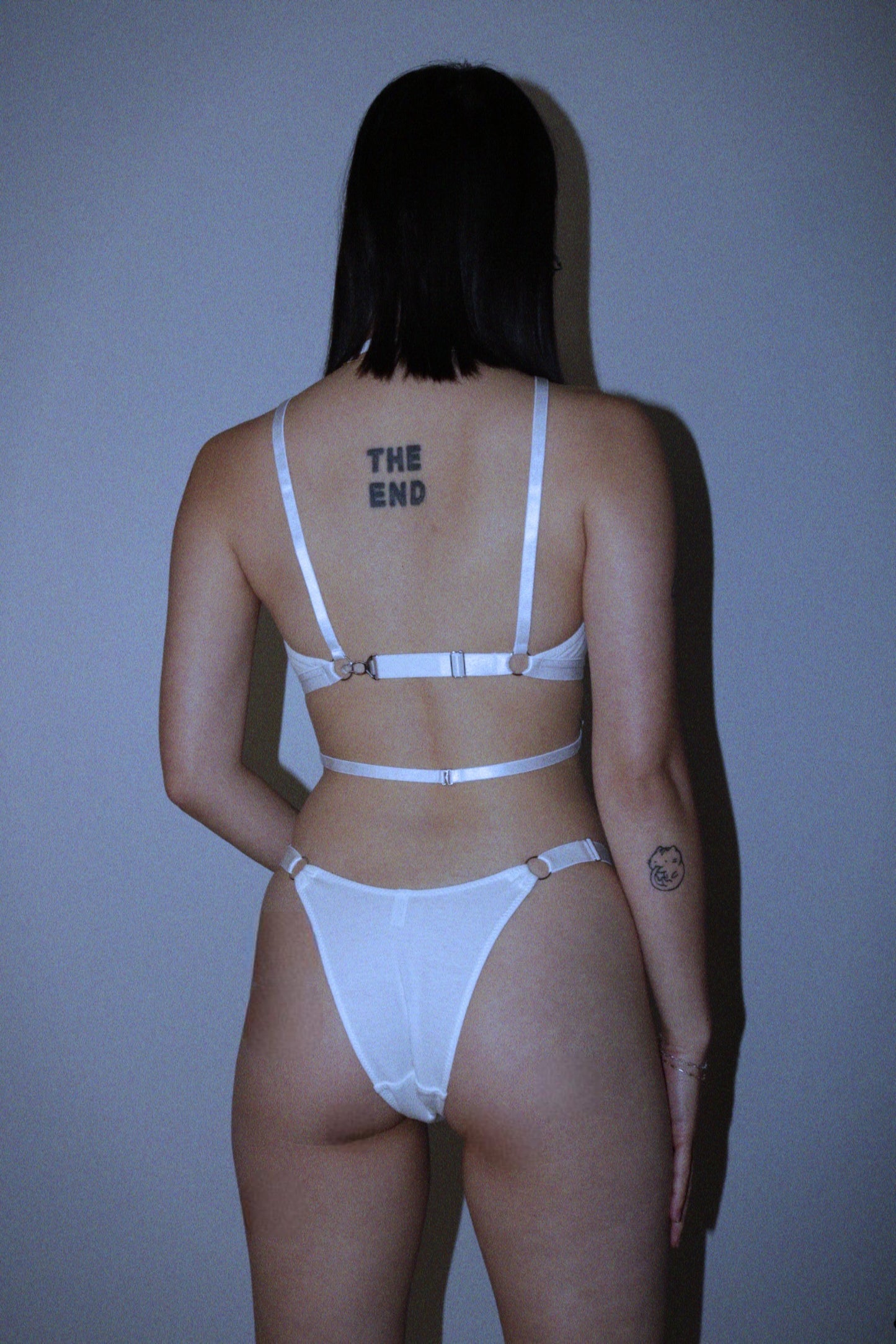 VCR Straps Bralette In White