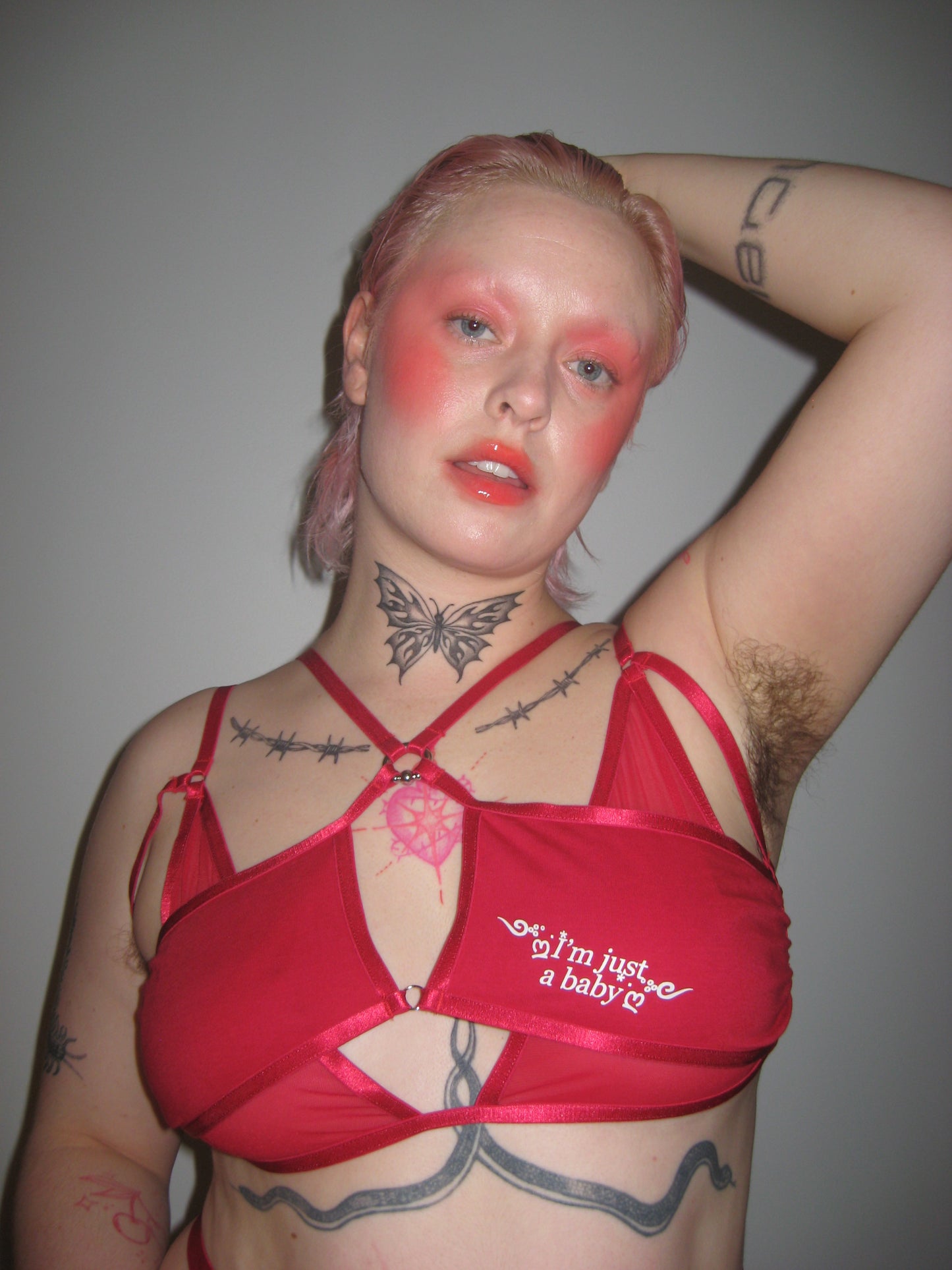 I’m Just A Baby Bralette In Red
