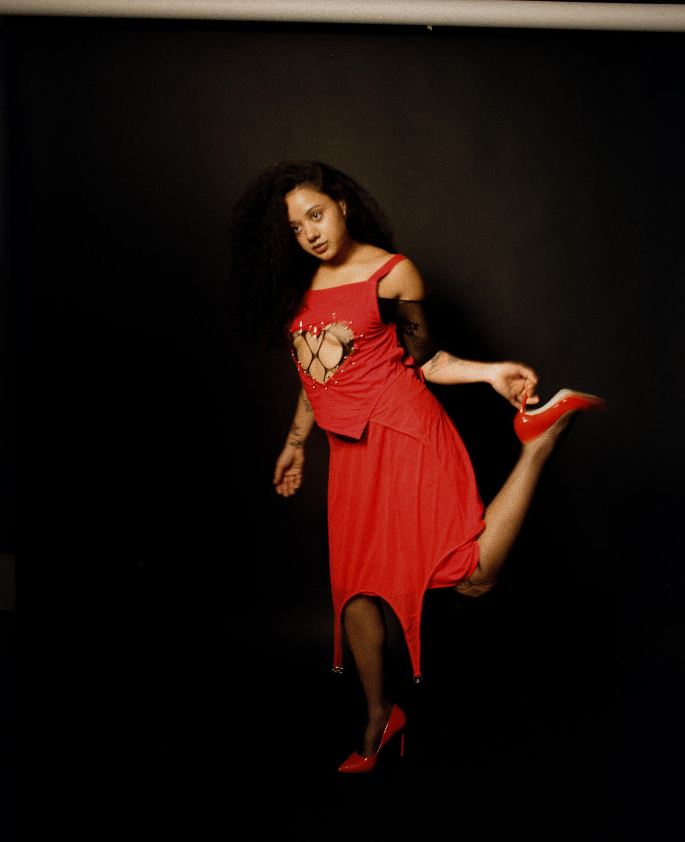 The Last Goodbye Midi Skirt In Red