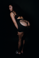 Greedy Backless Mini Dress In Black