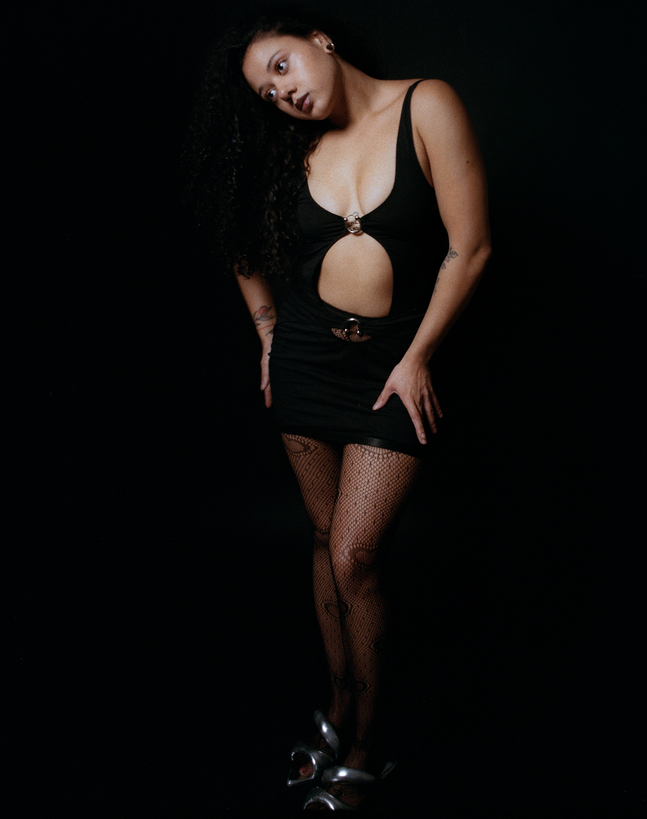 Greedy Backless Mini Dress In Black