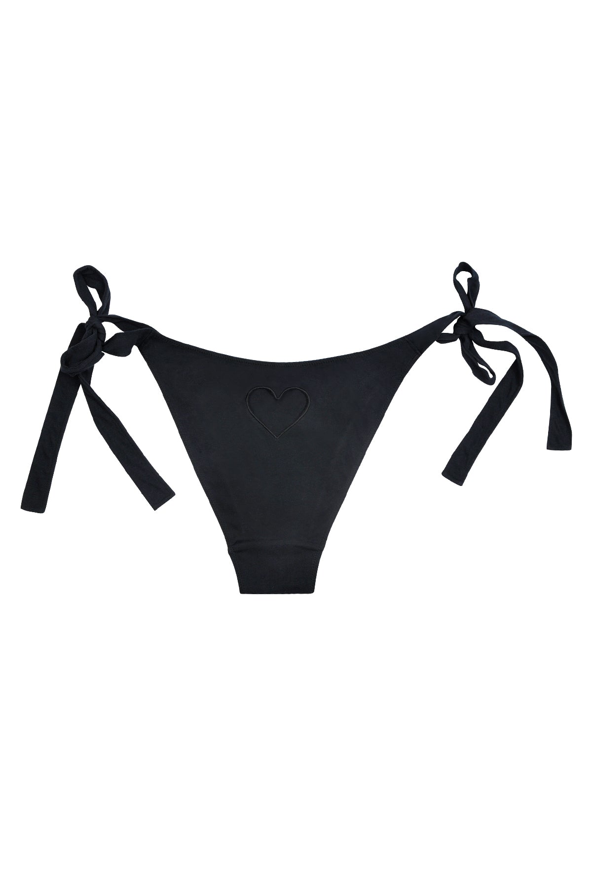 Carnival Heart Cutout Briefs In Black