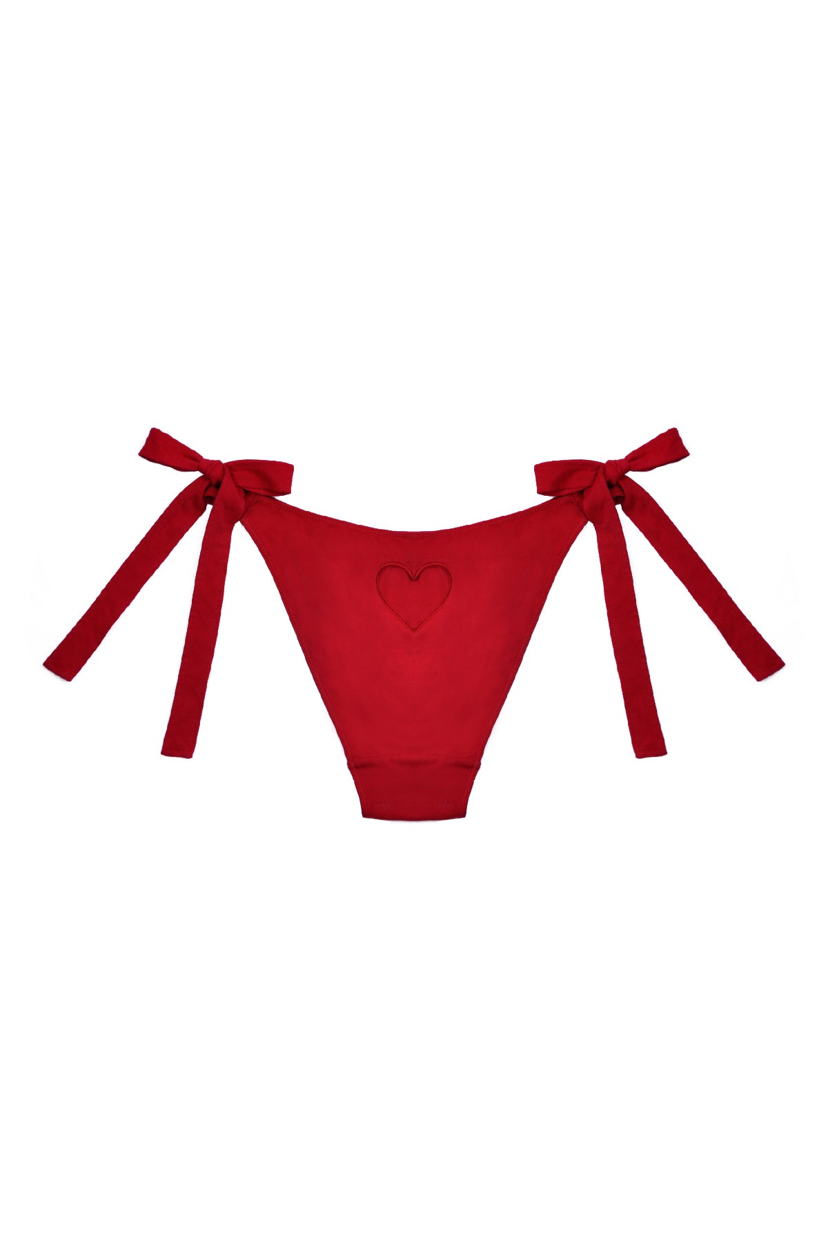 Carnival Heart Cutout Briefs In Red