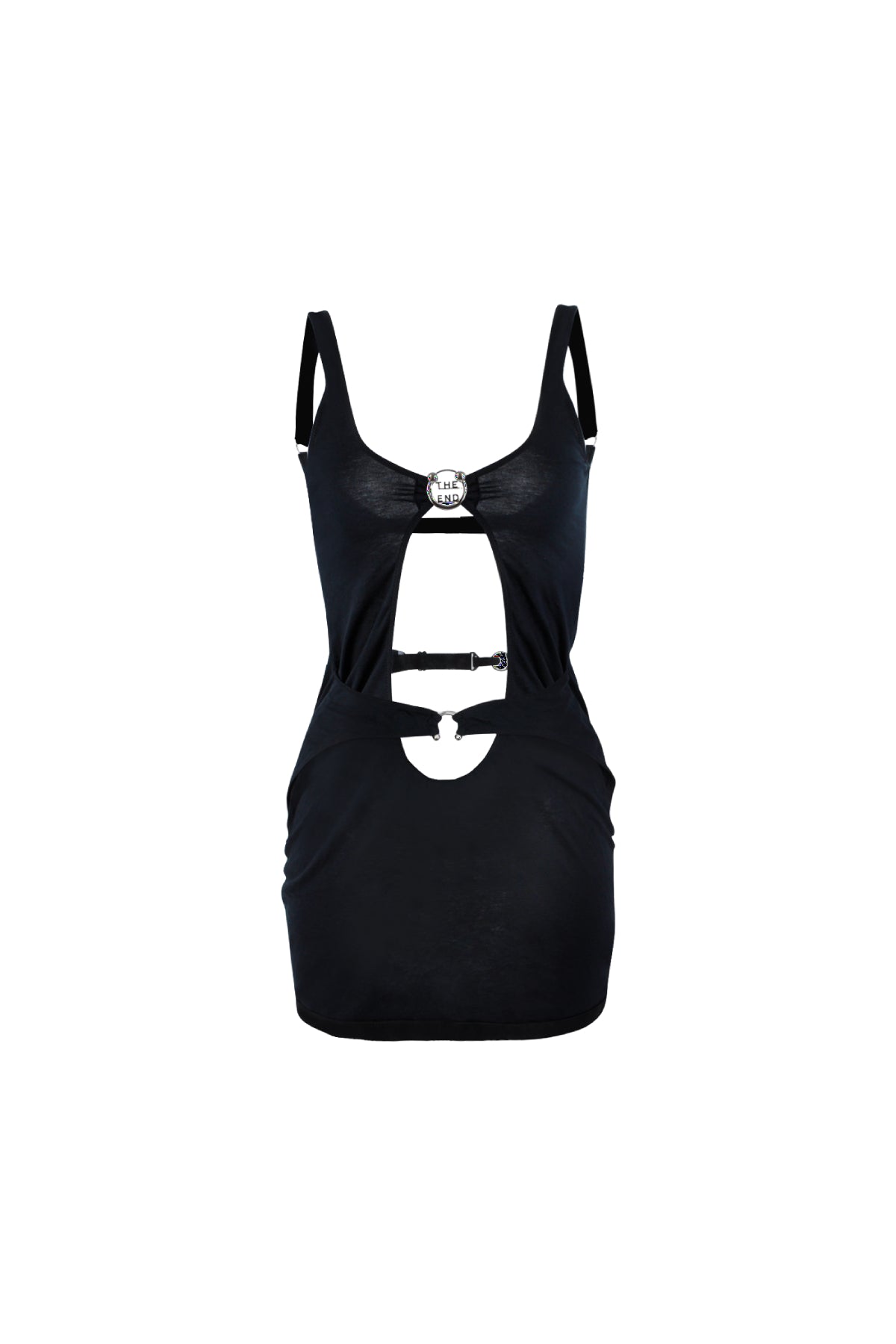Greedy Backless Mini Dress In Black