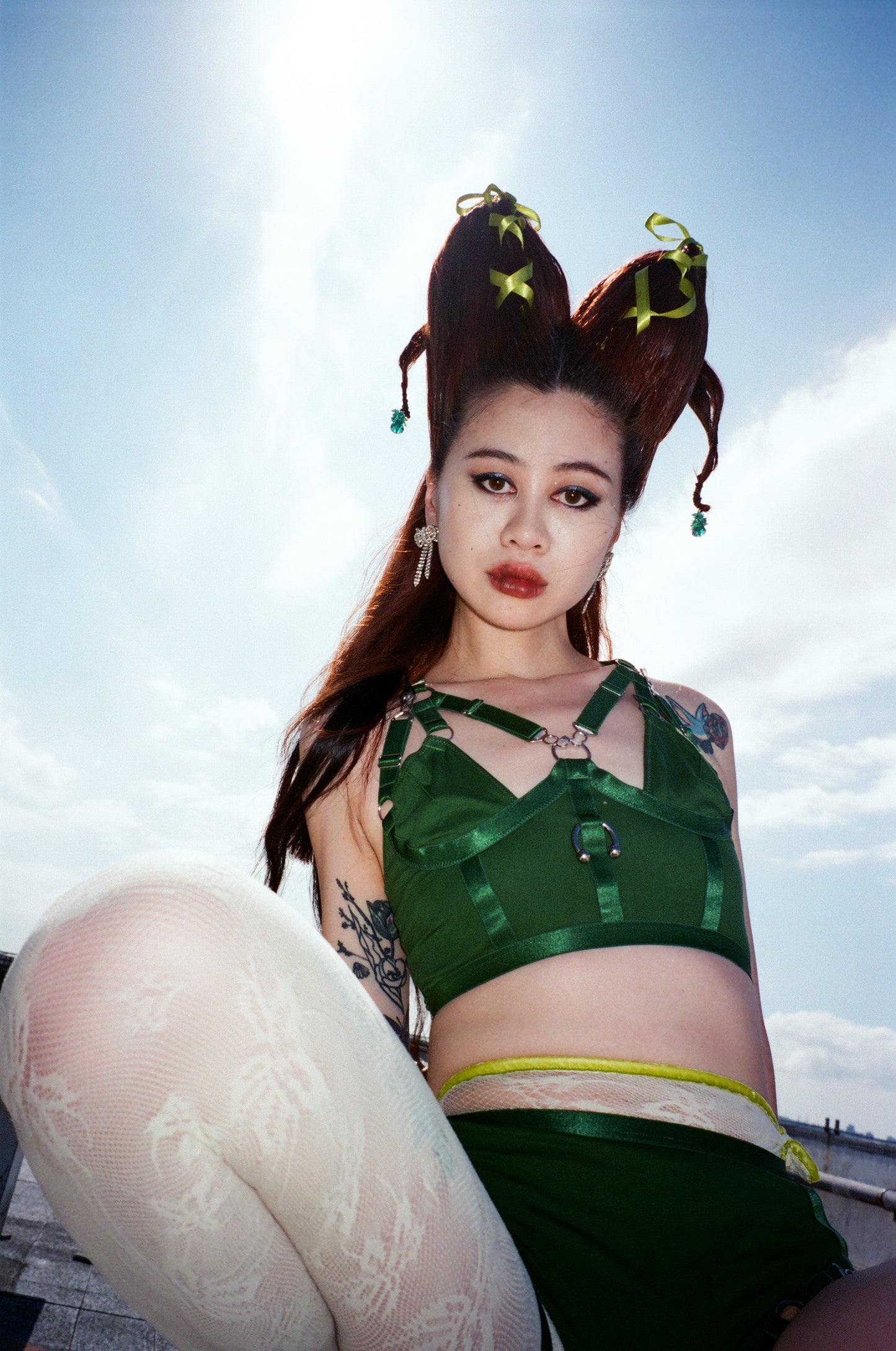 Are You Happy Now Bralette In Green