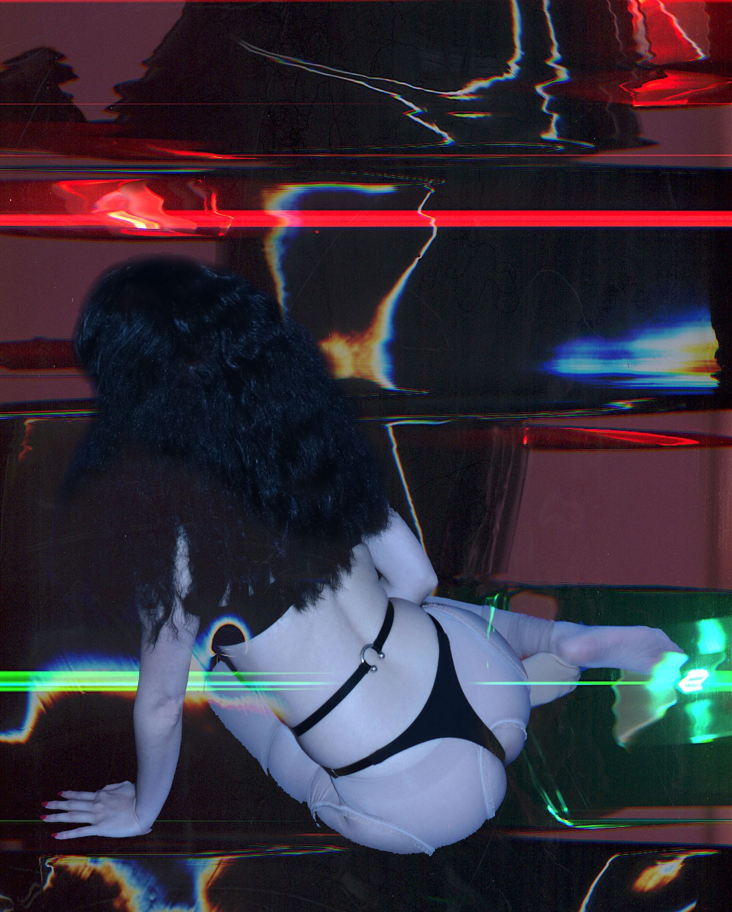 Naked High Waist Thong In Black