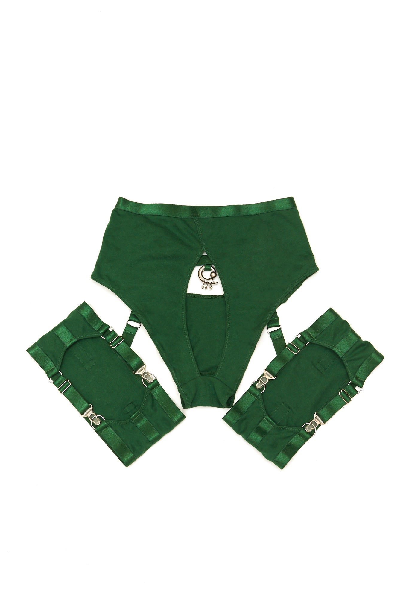 You Set Me Free Backless Brief In Green