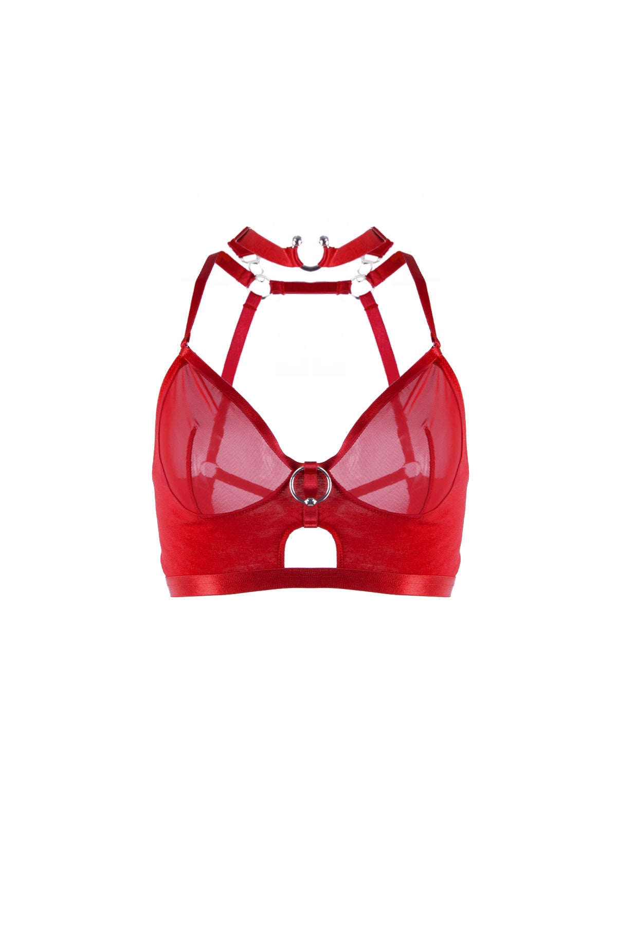 Love Is A Deserter Choker Bralette In Red – The End Label