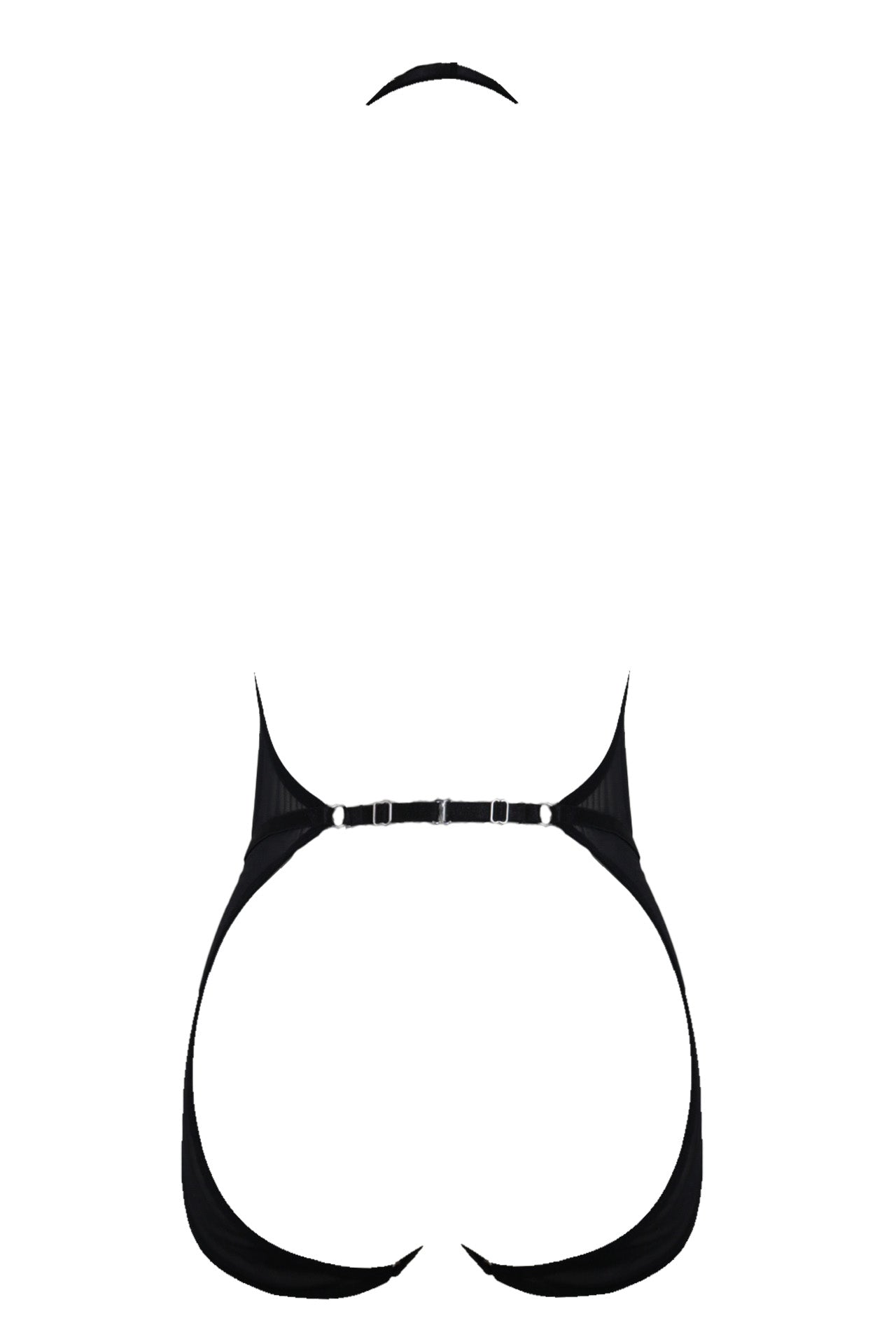 Sakura Drops Ouvert Body Harness In Black