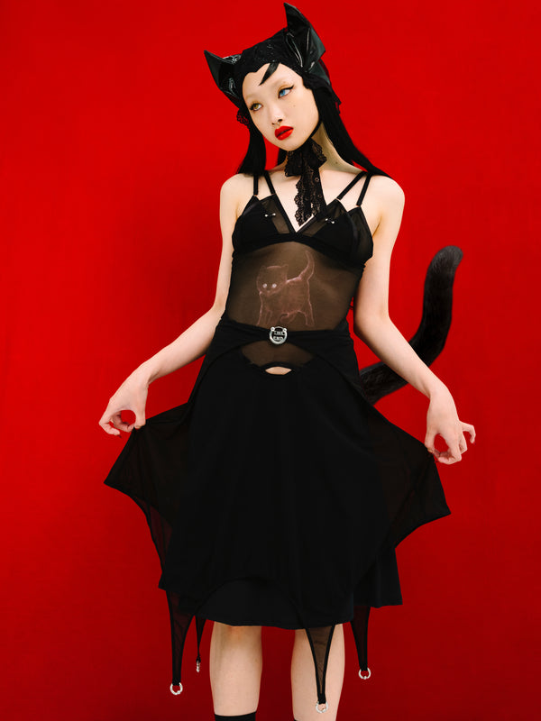 The last goodbye midi skirt in black the end label