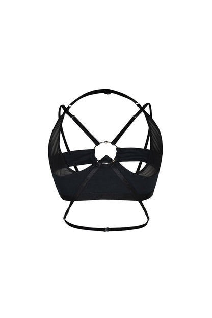 VCR Straps Bralette In Black