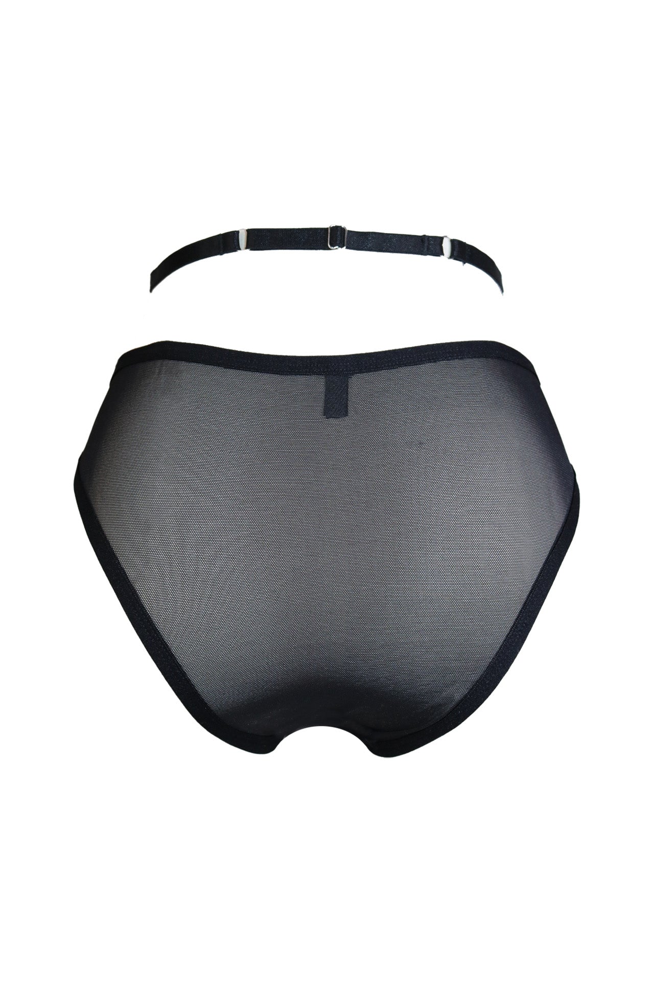 Addicted To You Recycled Mesh Briefs With Waist Straps In Black