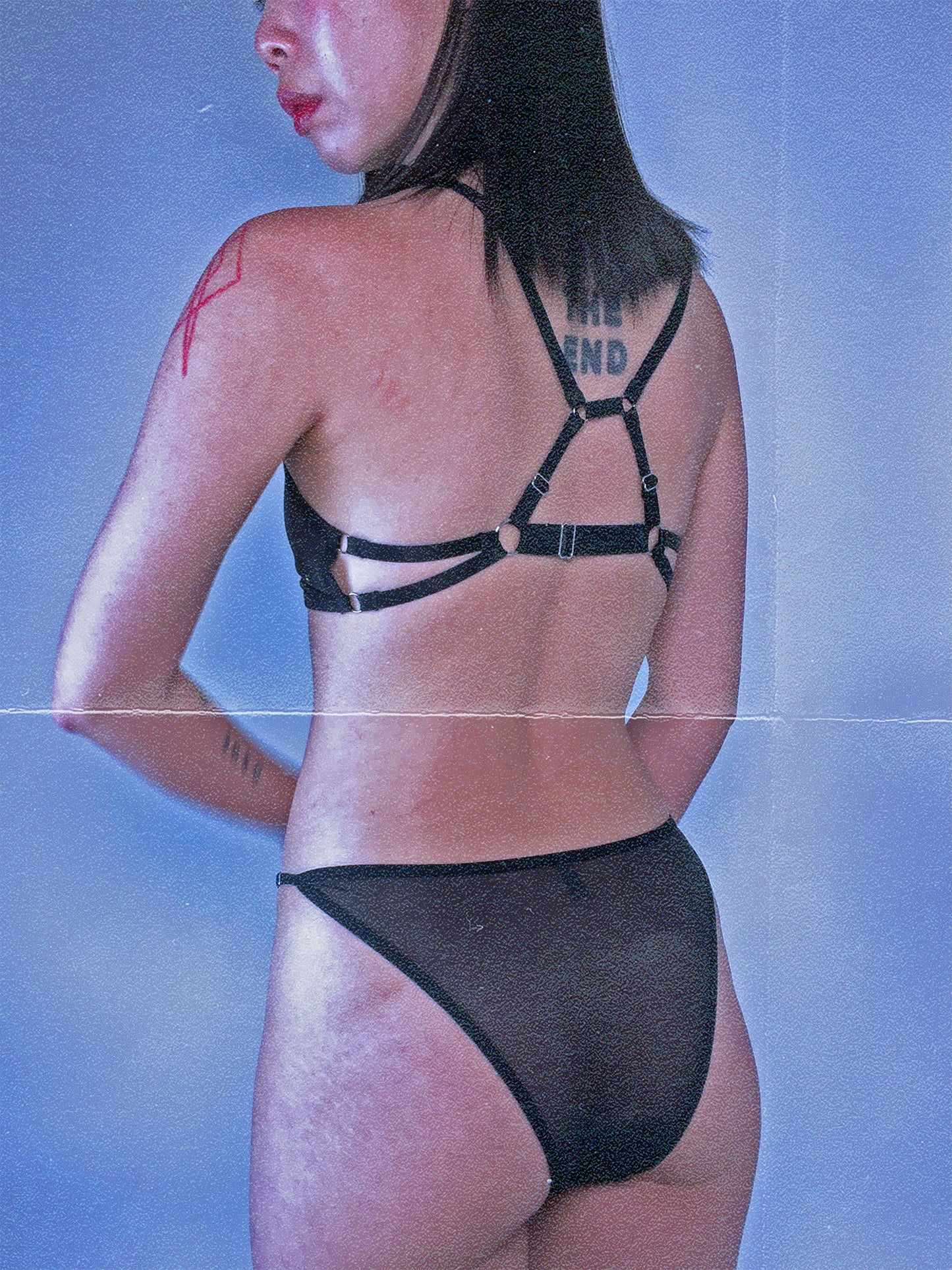 This Is Love Layered Cutout Briefs In Black