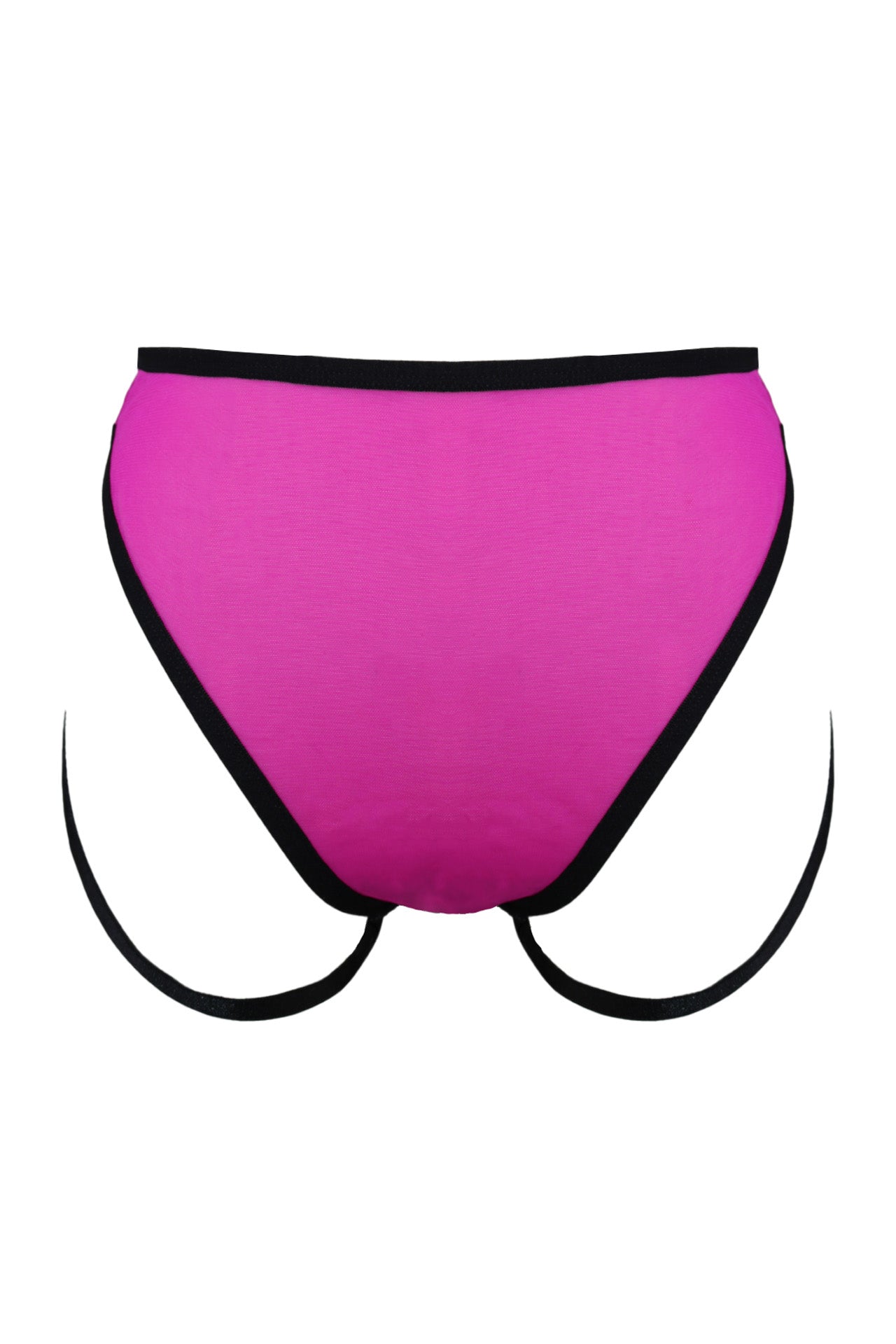 Anata Recycled Mesh High Waist Briefs In Fuchsia