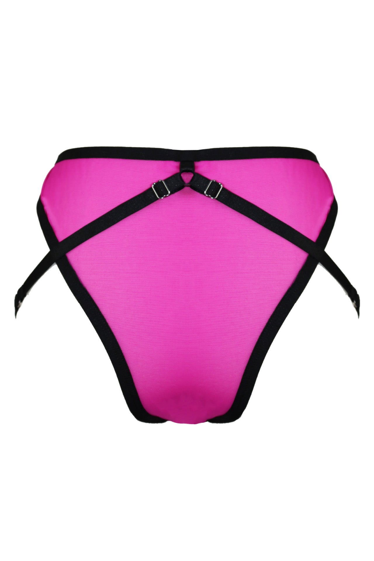 Anata Recycled Mesh High Waist Briefs In Fuchsia