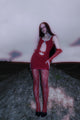 Greedy Backless Mini Dress In Red