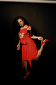 The Last Goodbye Midi Skirt In Red