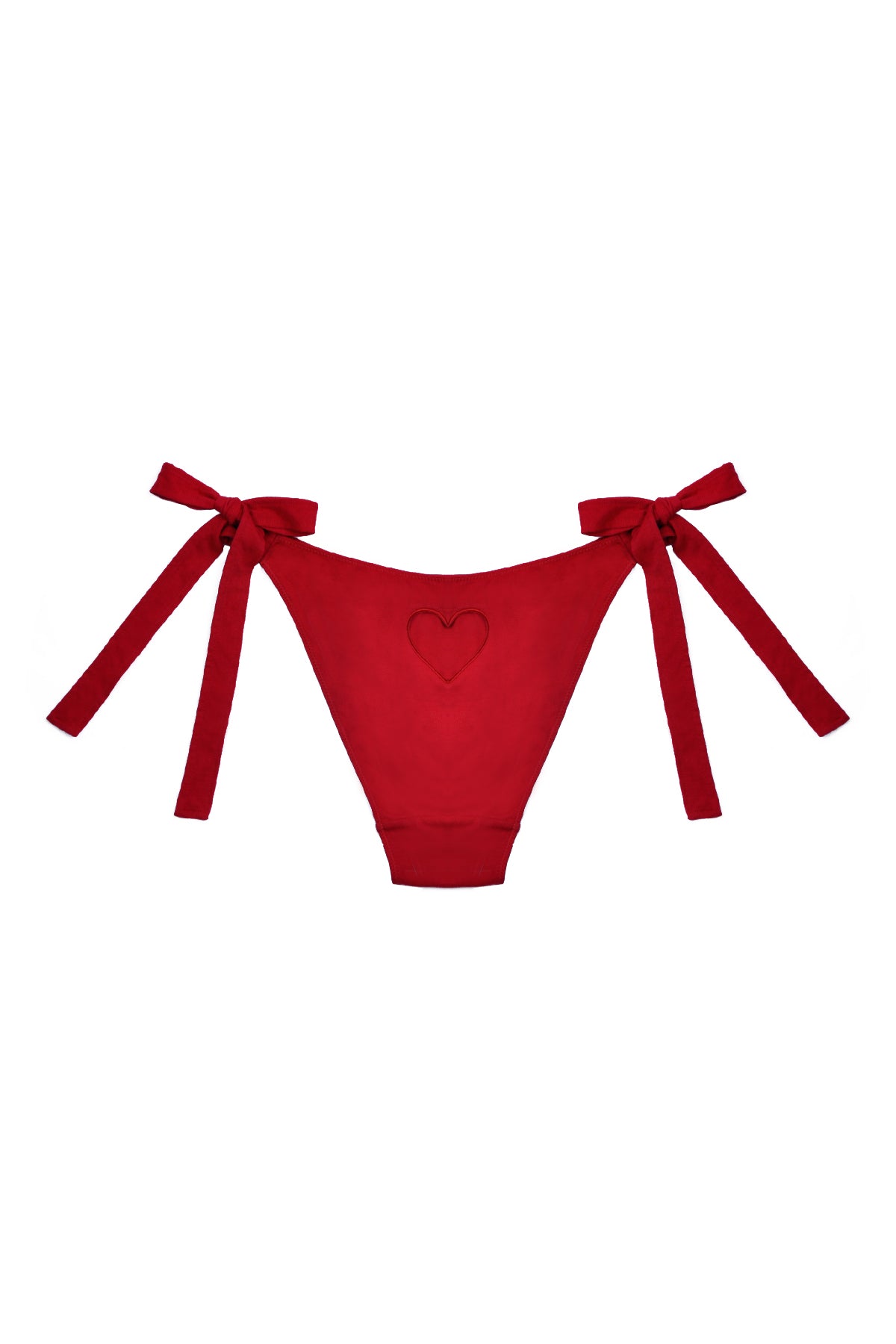 Carnival Heart Cutout Briefs In Red