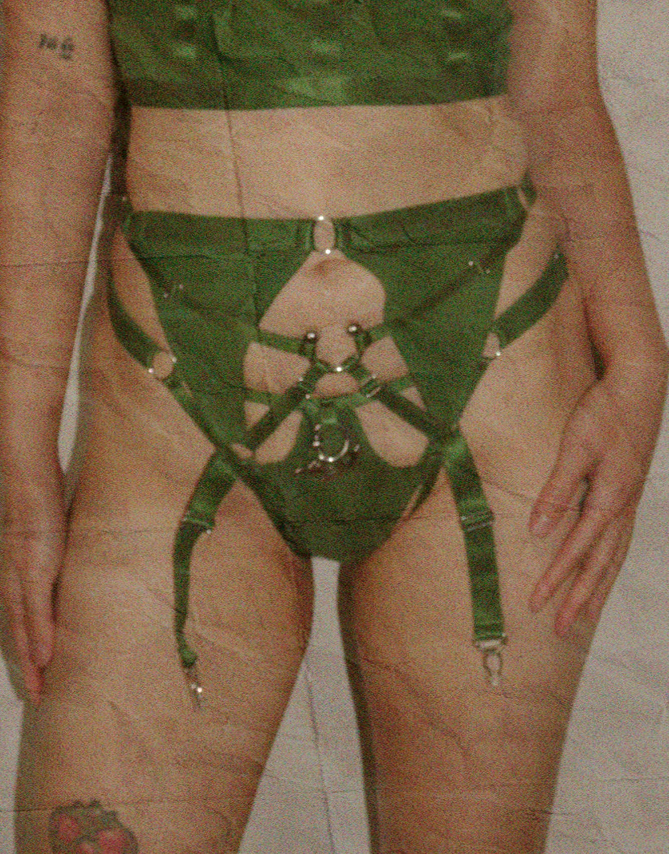 You Get Me Garter Belt In Green